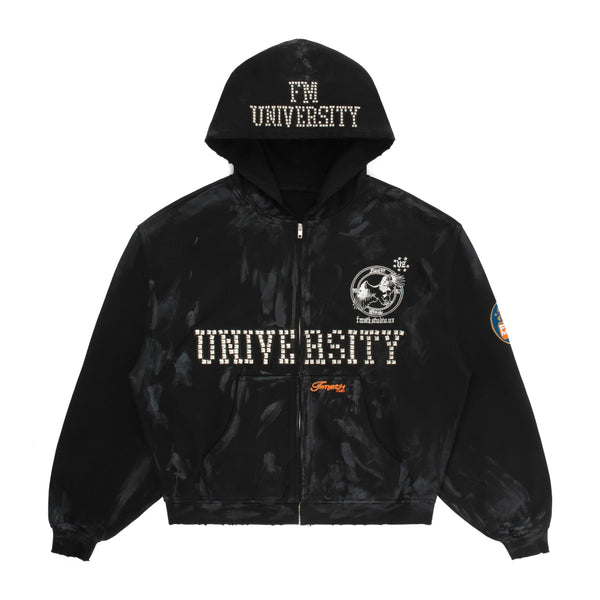 FM UNIVERSITY STUDDED HOODIE
