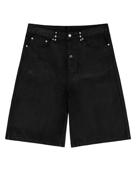 WAXED DENIM HARDWARE SHORTS